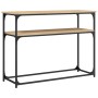 Konsolentisch aus Sonoma-Eichenholzwerkstoff, 100 x 35,5 x 75 cm von , Seitentische - Ref: Foro24-834066, Preis: 50,72 €, Rab...