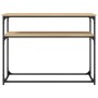 Konsolentisch aus Sonoma-Eichenholzwerkstoff, 100 x 35,5 x 75 cm von , Seitentische - Ref: Foro24-834066, Preis: 50,72 €, Rab...