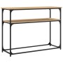 Konsolentisch aus Sonoma-Eichenholzwerkstoff, 100 x 35,5 x 75 cm von , Seitentische - Ref: Foro24-834066, Preis: 50,72 €, Rab...