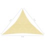 HDPE triangular sail awning 5x5x5 mm beige by vidaXL, Umbrellas - Ref: Foro24-42286, Price: 28,10 €, Discount: %