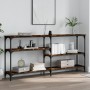 Konsolentisch aus geräuchertem Eichenholzwerkstoff, 160 x 29 x 75 cm von , Seitentische - Ref: Foro24-834087, Preis: 71,45 €,...