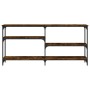 Konsolentisch aus geräuchertem Eichenholzwerkstoff, 160 x 29 x 75 cm von , Seitentische - Ref: Foro24-834087, Preis: 71,45 €,...