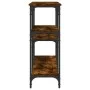 Smoked oak engineered wood console table 160x29x75 cm by , Side tables - Ref: Foro24-834087, Price: 70,54 €, Discount: %