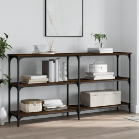Konsolentisch aus eichenbraunem Holzwerkstoff, 150 x 29 x 75 cm von , Seitentische - Ref: Foro24-834109, Preis: 67,95 €, Raba...