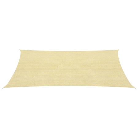 Rectangular HDPE sail awning 2x4m beige by vidaXL, Umbrellas - Ref: Foro24-42283, Price: 27,25 €, Discount: %