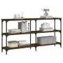Konsolentisch aus eichenbraunem Holzwerkstoff, 150 x 29 x 75 cm von , Seitentische - Ref: Foro24-834109, Preis: 67,95 €, Raba...