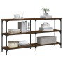 Oak brown engineered wood console table 150x29x75 cm by , Side tables - Ref: Foro24-834109, Price: 67,95 €, Discount: %