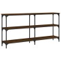 Oak brown engineered wood console table 150x29x75 cm by , Side tables - Ref: Foro24-834109, Price: 67,95 €, Discount: %