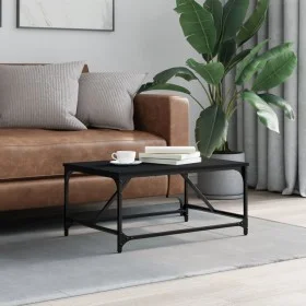Mesa de centro madera contrachapada negro 75x50x35 cm de , Mesas de centro - Ref: Foro24-835324, Precio: 38,57 €, Descuento: %