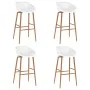 High table and bar stools 5 pieces black and white by , Furniture sets for kitchens and dining rooms - Ref: Foro24-3057379, P...