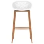High table and bar stools 5 pieces black and white by , Furniture sets for kitchens and dining rooms - Ref: Foro24-3057379, P...