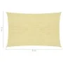 Rectangular HDPE sail awning 2x4m beige by vidaXL, Umbrellas - Ref: Foro24-42283, Price: 26,47 €, Discount: %