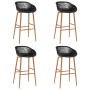 Hoher Tisch und Barhocker 5 Stück schwarz von , Möbelsets für Küchen und Esszimmer - Ref: Foro24-3057462, Preis: 411,00 €, Ra...