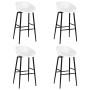 High table and bar stools 5 pieces black and white by , Furniture sets for kitchens and dining rooms - Ref: Foro24-3057460, P...