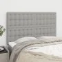 Cabeceros 4 unidades tela gris claro 72x5x78/88 cm de , Cabeceros y pies de cama - Ref: Foro24-3116764, Precio: 104,04 €, Des...