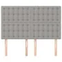 Cabeceros 4 unidades tela gris claro 72x5x78/88 cm de , Cabeceros y pies de cama - Ref: Foro24-3116764, Precio: 104,04 €, Des...