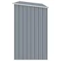 Cobertizo de jardín de leña gris acero galvanizado 245x98x159cm de , Cobertizos - Ref: Foro24-46294, Precio: 146,51 €, Descue...