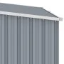 Cobertizo de jardín de leña gris acero galvanizado 245x98x159cm de , Cobertizos - Ref: Foro24-46294, Precio: 146,51 €, Descue...