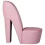 Sillón con forma de zapato de tacón cuero sintético rosa de , Sillones - Ref: Foro24-248648, Precio: 199,76 €, Descuento: %