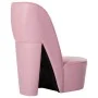 Sillón con forma de zapato de tacón cuero sintético rosa de , Sillones - Ref: Foro24-248648, Precio: 199,76 €, Descuento: %