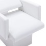 Silla lavacabezas con lavabo cuero sintético blanc