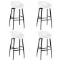 High table and bar stools 5 pieces black and white by , Furniture sets for kitchens and dining rooms - Ref: Foro24-3057376, P...