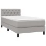 Cama box spring colchón y luces LED tela gris claro 80x200 cm de , Camas y somieres - Ref: Foro24-3133349, Precio: 281,11 €, ...