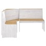 Juego de comedor REINE 3 pzas madera maciza pino marrón blanco
