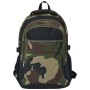 Mochila de colegio 40 L negra y camuflaje