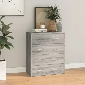 Sideboard with 4 drawers Sonoma gray 60x30.5x71 cm by , Sideboards - Ref: Foro24-342581, Price: 82,49 €, Discount: %