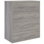 Sideboard mit 4 Schubladen Sonomagrau 60x30,5x71 cm von , Sideboards - Ref: Foro24-342581, Preis: 86,32 €, Rabatt: %