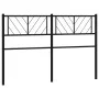 Black metal headboard 135 cm by , Headboards and footboards - Ref: Foro24-372211, Price: 31,07 €, Discount: %