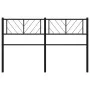 Black metal headboard 135 cm by , Headboards and footboards - Ref: Foro24-372211, Price: 31,07 €, Discount: %