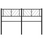 Kopfteil aus schwarzem Metall, 135 cm von , Kopf- und Fußteile - Ref: Foro24-372211, Preis: 31,56 €, Rabatt: %