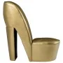 Golden synthetic leather high-heeled shoe-shaped armchair by , Armchairs - Ref: Foro24-248650, Price: 191,14 €, Discount: %