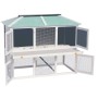 Animal cage hutch with double wooden floor by vidaXL, Cages and habitats for small animals - Ref: Foro24-170344, Price: 169,7...