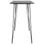 High table and 5-piece black bar stools by , Furniture sets for kitchens and dining rooms - Ref: Foro24-3057373, Price: 434,6...