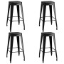 Stehtisch und Barhocker 5 Stück schwarz von , Möbelsets für Küchen und Esszimmer - Ref: Foro24-3057373, Preis: 500,61 €, Raba...