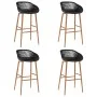 High table and 5-piece black bar stools by , Furniture sets for kitchens and dining rooms - Ref: Foro24-3057378, Price: 361,6...
