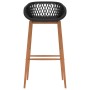Stehtisch und Barhocker 5 Stück schwarz von , Möbelsets für Küchen und Esszimmer - Ref: Foro24-3057378, Preis: 411,12 €, Raba...