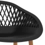 High table and 5-piece black bar stools by , Furniture sets for kitchens and dining rooms - Ref: Foro24-3057378, Price: 361,6...