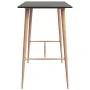 High table and 5-piece bar stools set in black and white by , Furniture sets for kitchens and dining rooms - Ref: Foro24-3057...