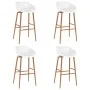 High table and 5-piece bar stools set in black and white by , Furniture sets for kitchens and dining rooms - Ref: Foro24-3057...