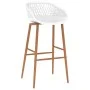 High table and 5-piece bar stools set in black and white by , Furniture sets for kitchens and dining rooms - Ref: Foro24-3057...