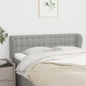 Kopfteil aus hellgrauem Stoff, 147 x 23 x 78/88 cm von , Kopf- und Fußteile - Ref: Foro24-3117576, Preis: 72,91 €, Rabatt: %