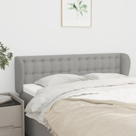Light gray fabric headboard 147x23x78/88 cm by , Headboards and footboards - Ref: Foro24-3117576, Price: 76,22 €, Discount: %