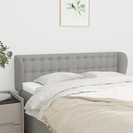 Cabecero de tela gris claro 147x23x78/88 cm de , Cabeceros y pies de cama - Ref: Foro24-3117576, Precio: 72,03 €, Descuento: %
