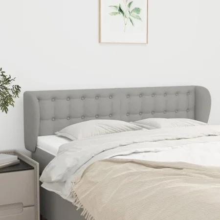 Cabecero de tela gris claro 147x23x78/88 cm de , Cabeceros y pies de cama - Ref: Foro24-3117576, Precio: 72,89 €, Descuento: %