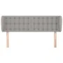 Cabecero de tela gris claro 147x23x78/88 cm de , Cabeceros y pies de cama - Ref: Foro24-3117576, Precio: 72,89 €, Descuento: %