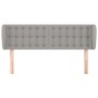 Kopfteil aus hellgrauem Stoff, 147 x 23 x 78/88 cm von , Kopf- und Fußteile - Ref: Foro24-3117576, Preis: 76,22 €, Rabatt: %